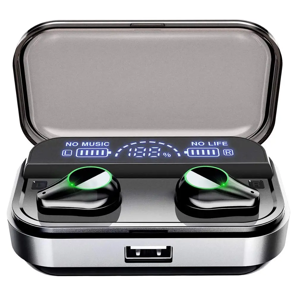 T10 TWS Bluetooth гарнитура отпечаток пальца сенсорный HD Стерео шумоподавление игровая