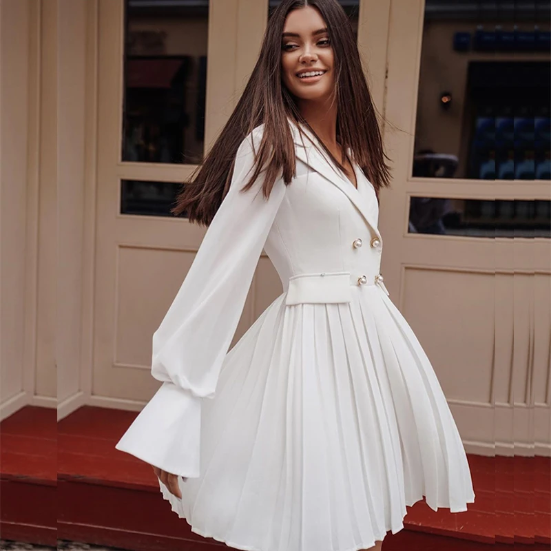 Женский винтажный офисный костюм миди вечерние плиссированные платья с поясом и