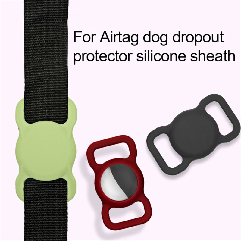 

Flash Protective Sleeve Soft Cover For Airtags Locator Anti-lost Keychain Pet Belt Child Silicone Case For Apple Airtag Trackers