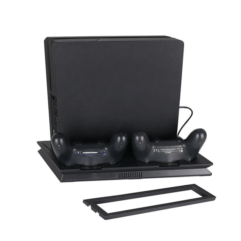 Вертикальная подставка с охлаждающим вентилятором для PS4 Slim/Pro/Обычная Playstation 4