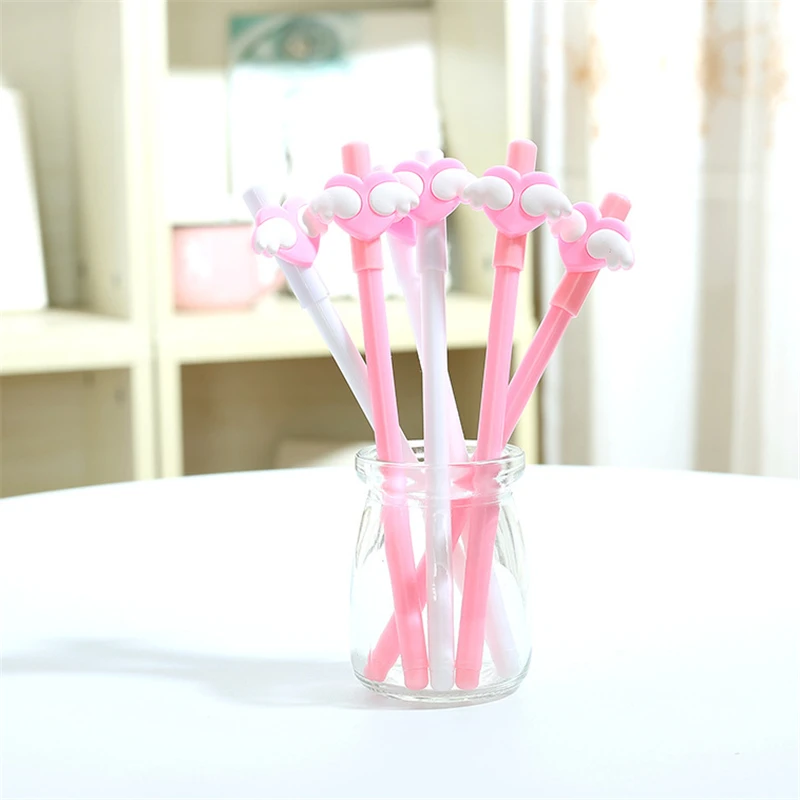 1 шт. канцелярские принадлежности мультфильм милый кот гелиевая ручка школьные