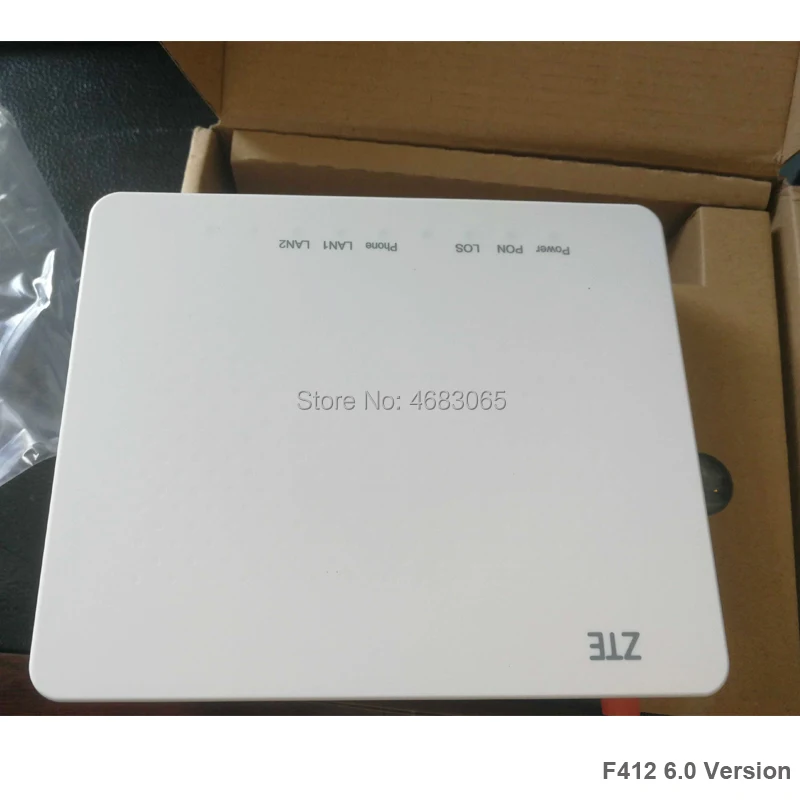 Оригинальный Новый ZTE EPON ONU F412 с портом 1GE + 1FE 1TEL английская прошивка дешевый epon onu