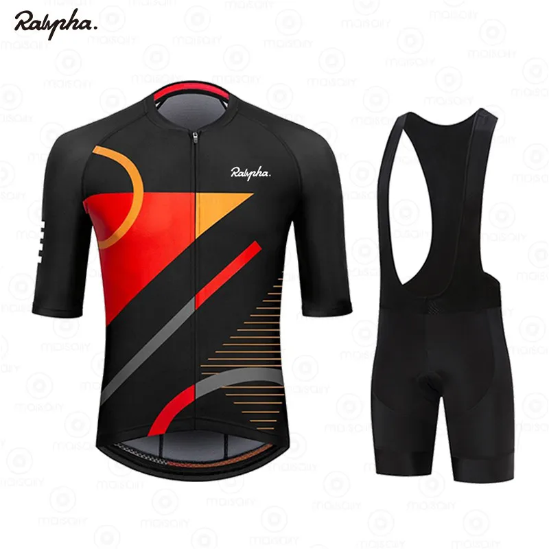 

Ralvpha Cycling Jersey Set Triathlon Pro Team Bicycle Clothing MTB Cycling Bib Shorts Bike wear Jersey Suits Ropa Ciclismo