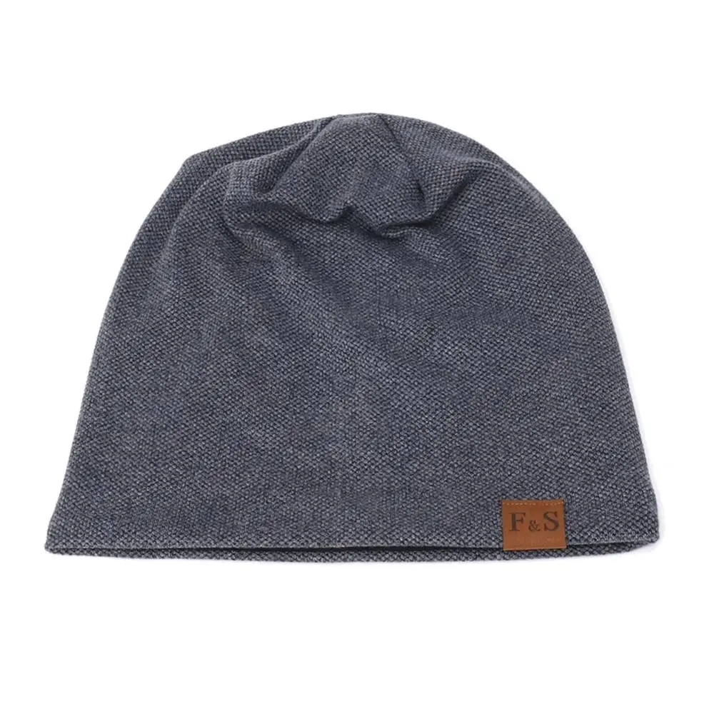 

Free Shipping Beanies Cap Casual Lightweight Thermal Elastic Knitted Cotton Spring Autumn Winter Sports Headwear Dropshipping