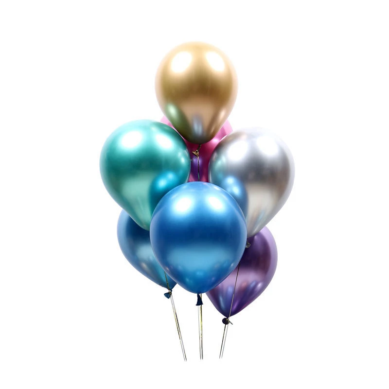 

12 inch 2.8g/50pcs metal color thickened latex balloon gold red wedding party decoration birthday party weekend party decoration
