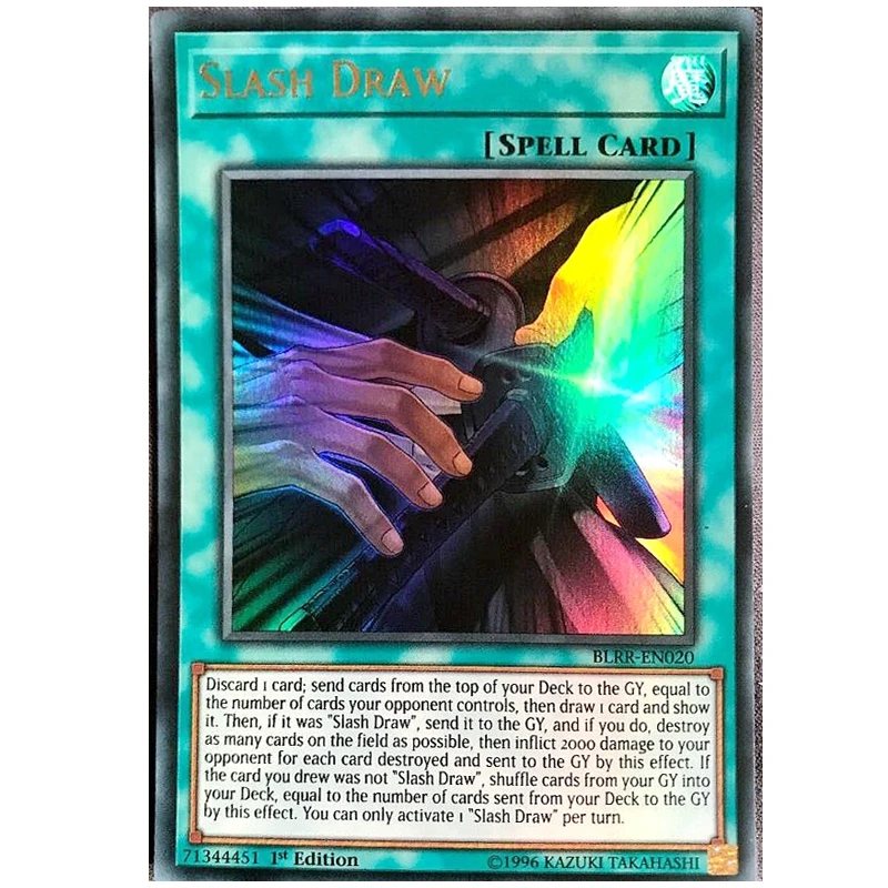 

Yu Gi Oh, англоязычная карта UR, вытягивание одной биты! BLRR-EN020 фотография карта T1B S4AO9B
