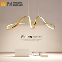 restaurant chandelier creative personality designer wind light luxury ring post modern special shaped art bar dining room lamp