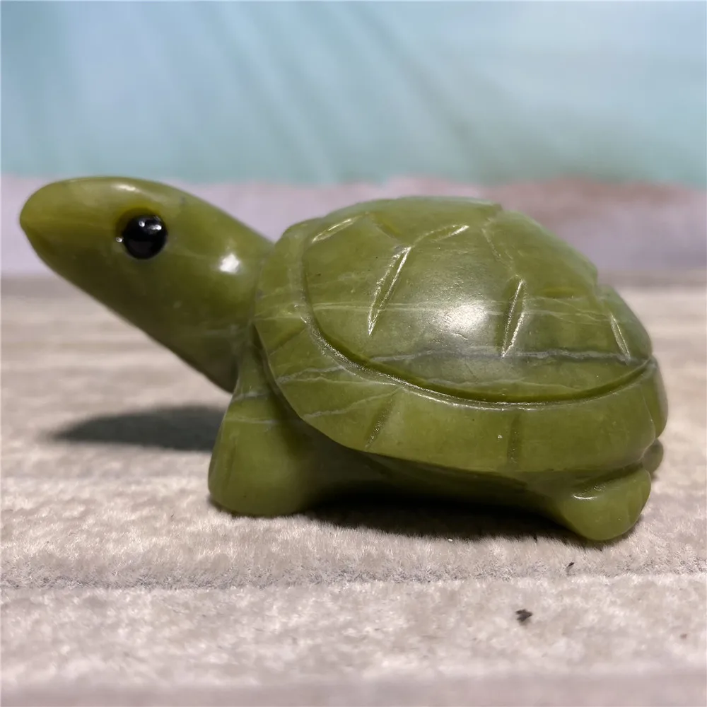 

Jade Natural Stone And Crystal Tortoise Statue Geode Gemstone Reiki Witchraft Reiki Witchr Ornaments For Home Decoration Room