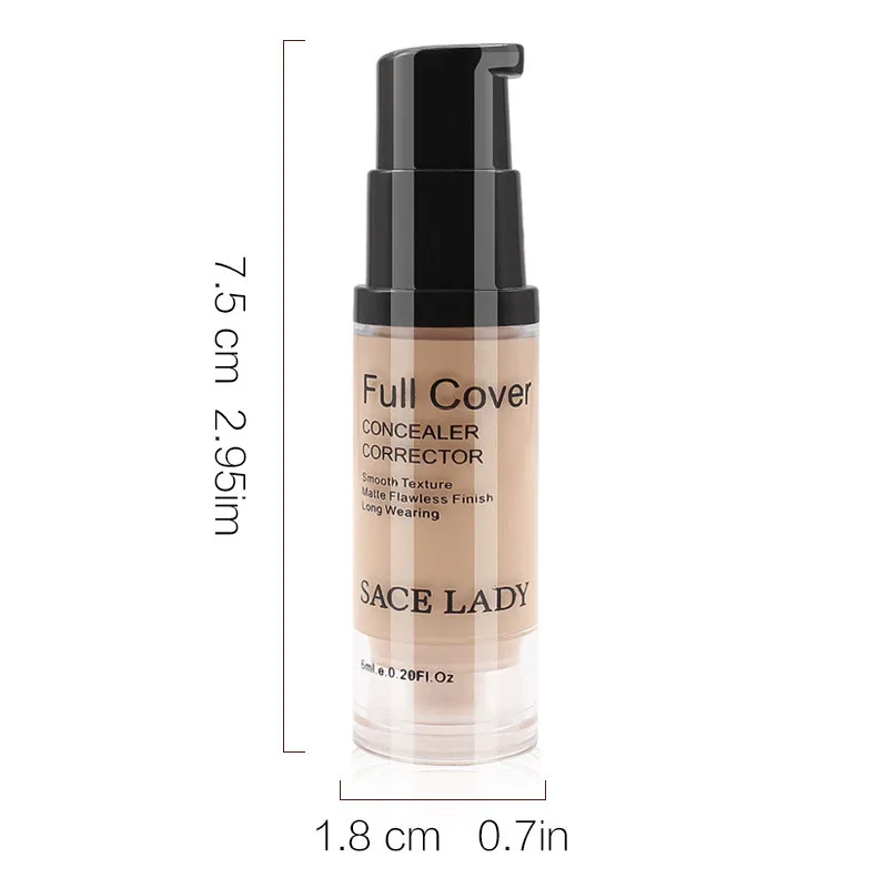 Liquid Face Concealer Full Cover Eye Dark Circles Cream 6ml 8 Colors Makeup Corrector Waterproof Facial Make Up Base Cosmetic |