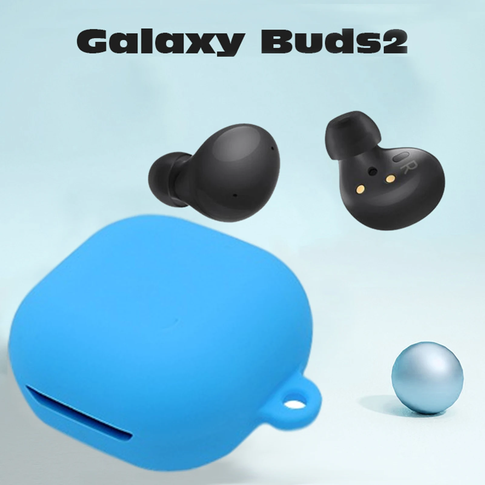 Силиконовый защитный чехол для Galaxy Buds 2 Беспроводная Bluetooth-гарнитура с