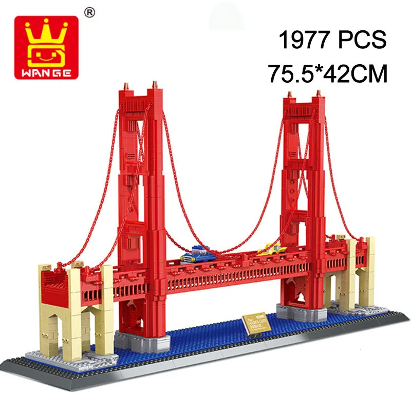 

WANGE World Famous Construction Series Building Blocks DIY Assemble Bricks Toys for Children Gifts 1977pcs Bricks No.8023