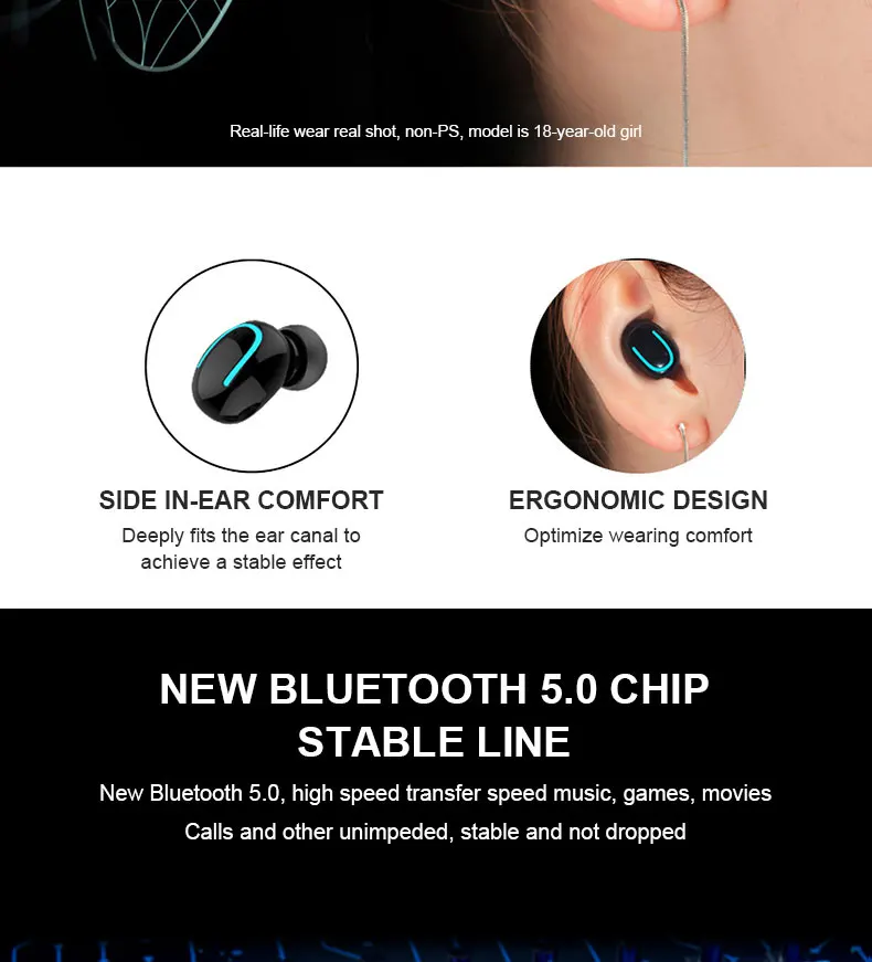 Bluetooth 5,0, наушники, TWS, мини, стелс, беспроводная, двойная связь, Спортивная гарнитура, 3D стерео наушники, гарнитура, наушники, спортивные