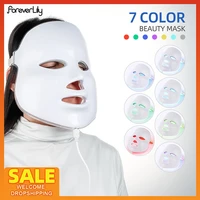 foreverlily dropshipping led light therapy face mask led photon facial mask skin care anti wrinkle skin tighten beauty machine