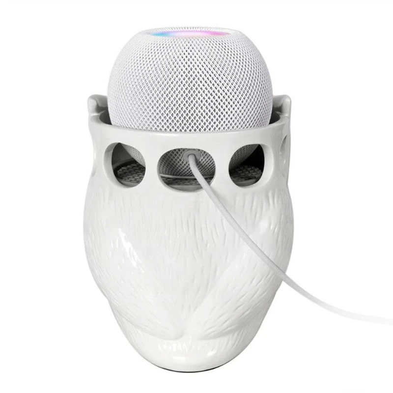 

Cute Owl Holder Stand Statue Smart Speaker Holder Mount Cradle for Homepod Mini 97QB