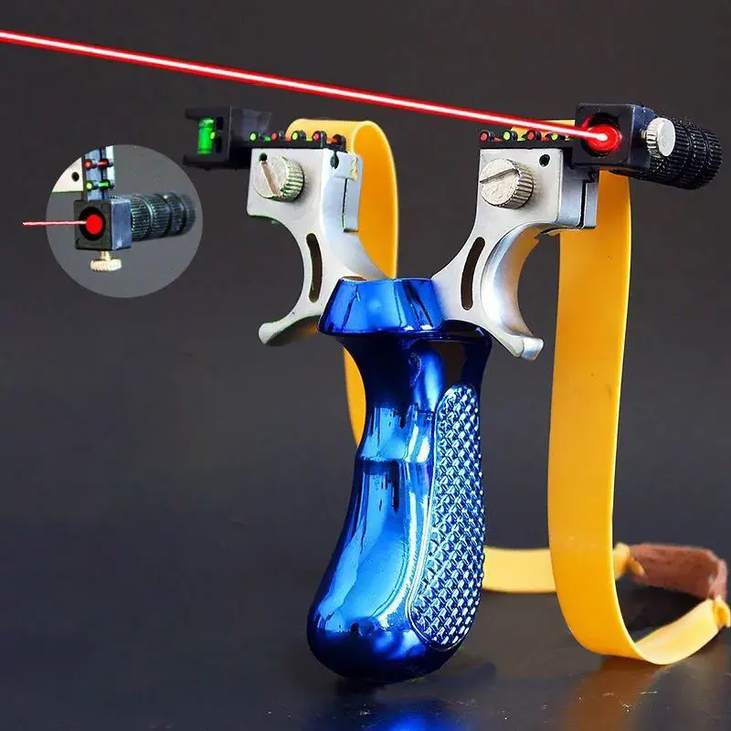 

New Resin 98k Slingshot with Rubber Band Laser Sight/ Light Sight High Precision Outdoor Professional Hunting Shooting Slingshot