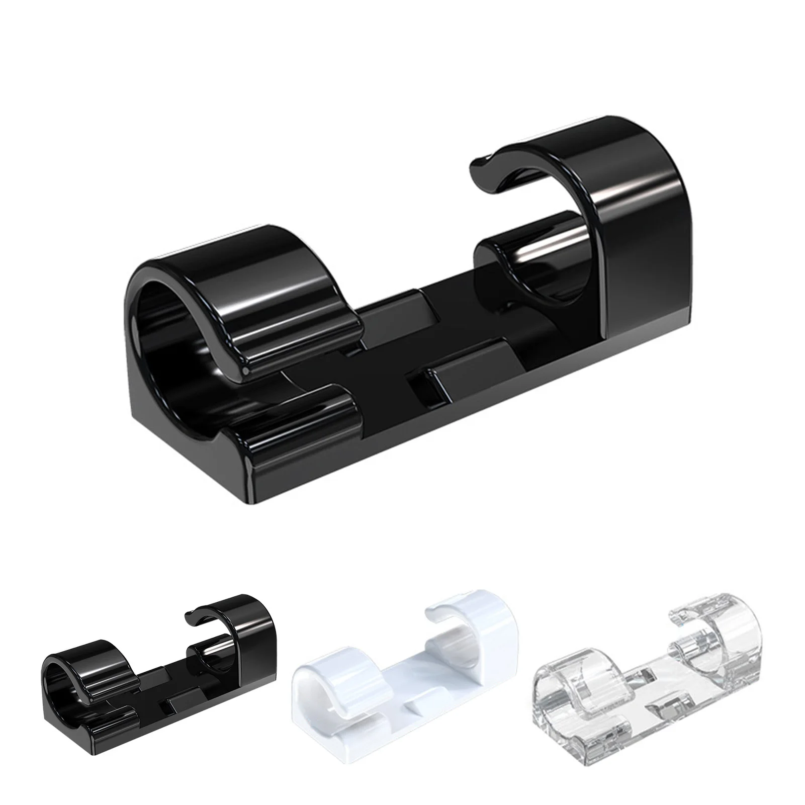 

16Pcs Line Fixer Easy-using Neat Adhesive Clamp Ties Organizer for Office Cable Winder Plastic for home office desk