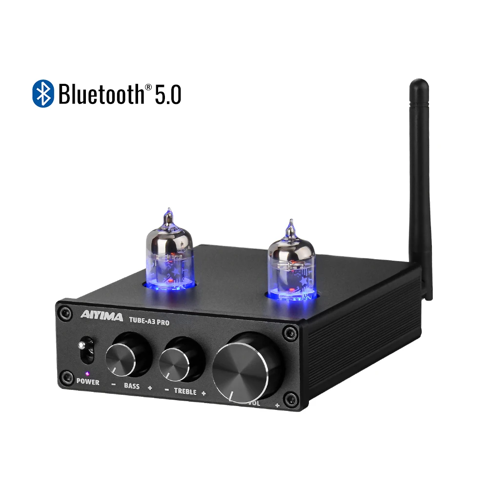 AIYIMA Bluetooth 5 0 Hi Fi 6J1 ламповый усилитель предусилитель с бас ВЧ регулировки для дома