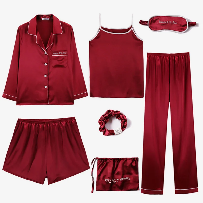 Пикантные свободные мягкие спальные костюмы для женщин атласная Домашняя одежда