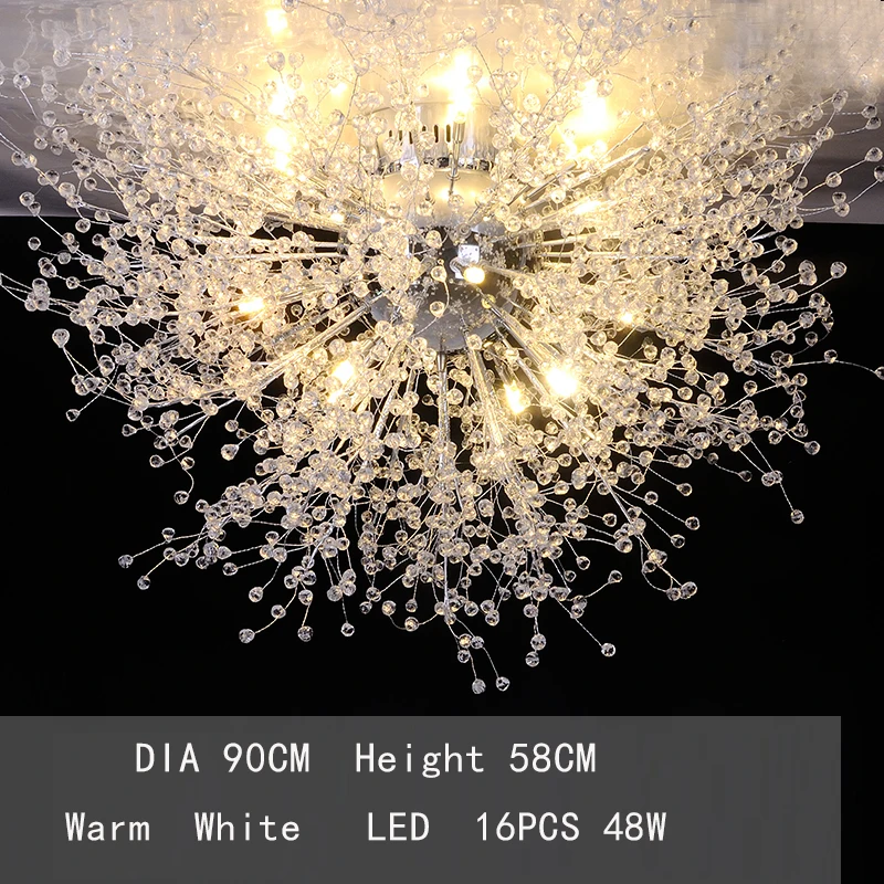 Ganeed современный имитация кристалла Acrly светодиодный G4 Celling lights 8 Arms светильник