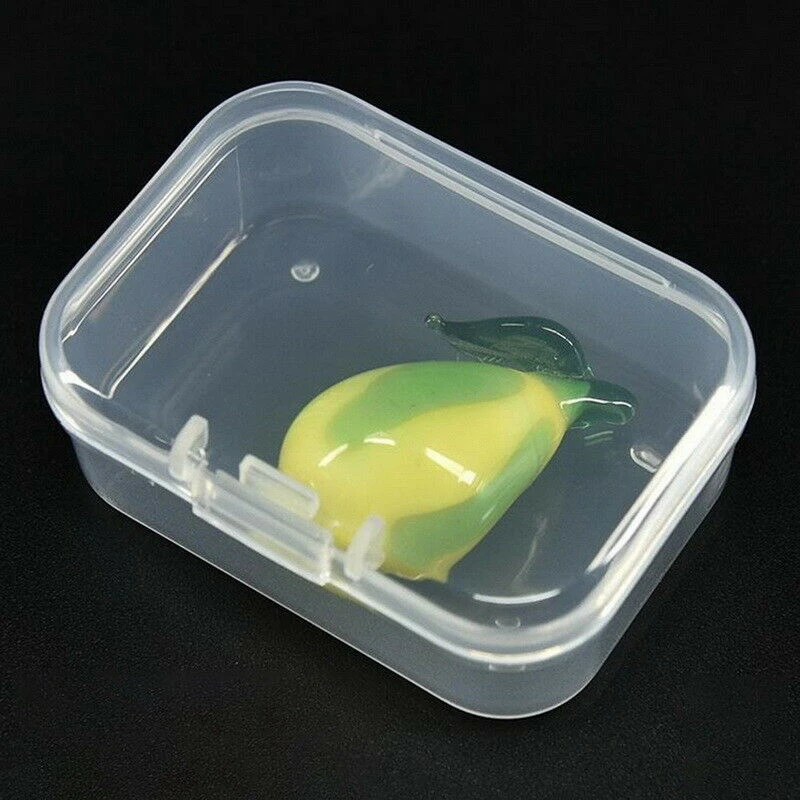 Маленькие прозрачные пластиковые контейнеры для хранения коробки квадратные