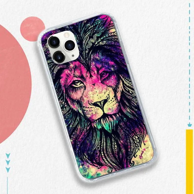 

Animals Lion Wolf Owl Elephant Tiger Phone Case for iPhone 11 12 pro XS MAX 8 7 6 6S Plus X 5S SE 2020 XR
