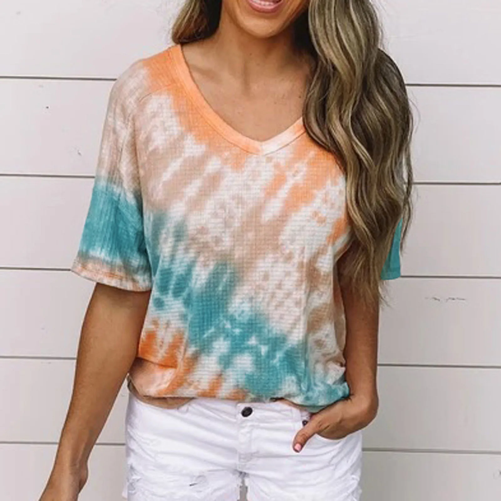 

Womens Elegant Blouse Print Short Sleeve Lace Casual Loose Blouse Office Shirts Women Summer Tops Streetwears Рубашка Женская R5