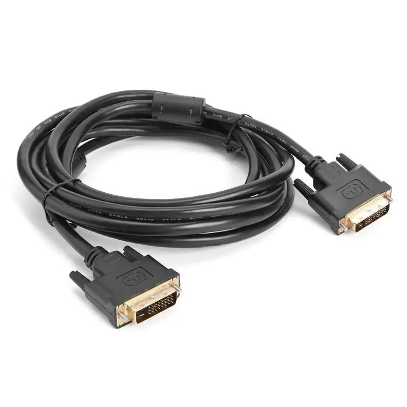 ЖК цифровой монитор DVI D к Золотой штекер 2K 24 + 1 Pin двойной адаптер ТВ кабель для HD