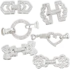 Жемчужные браслеты серебряного цвета, роскошные застежки-пряжки ручной работы для женщин, свадебные аксессуары сделай сам