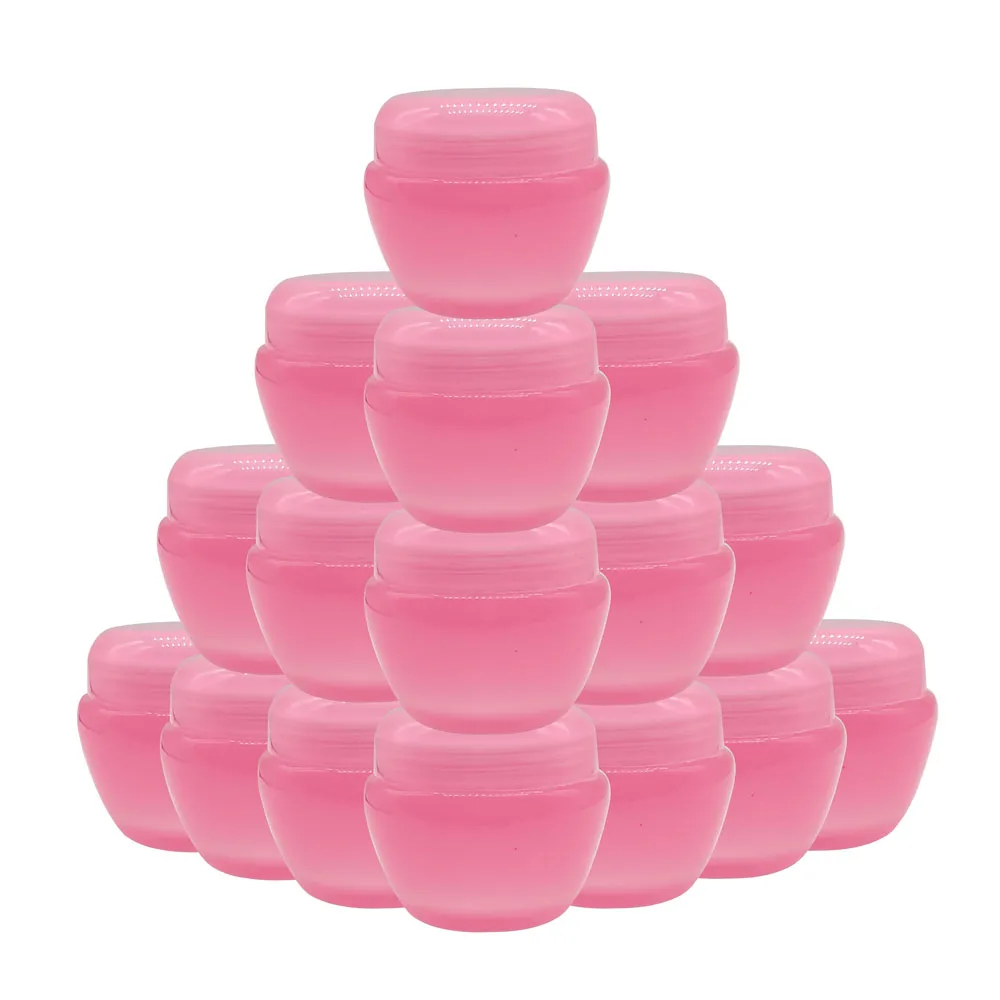 

5PCS Plastic Cream Jar 10g20g30g50g Travel Portable Ointment Bottle Lipstick Lotion Empty Cosmetic Container