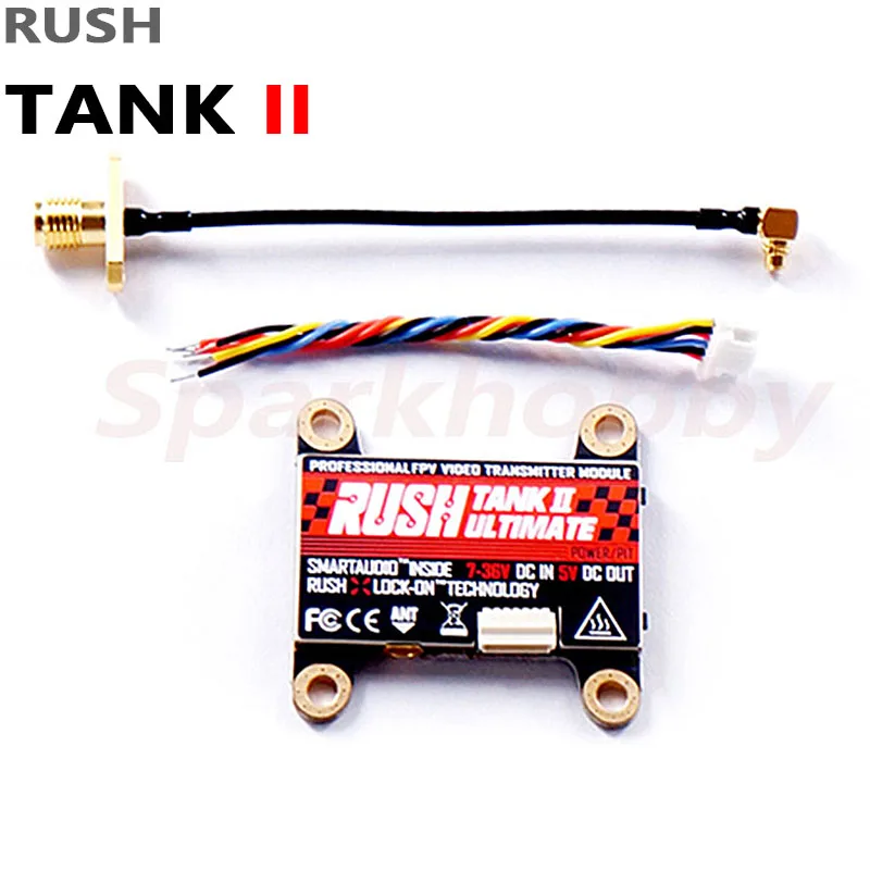 NEW RUSH TANK II 5 8G Ultimate VTX Питер/25 800 МВт переключаемый 2 8S 48CH Raceband обновленный передатчик