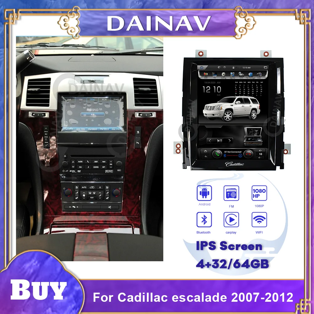 Автомагнитола 2 Din на Android мультимедийный плеер для Cadillac Escalade 2007-2012 автомобильная