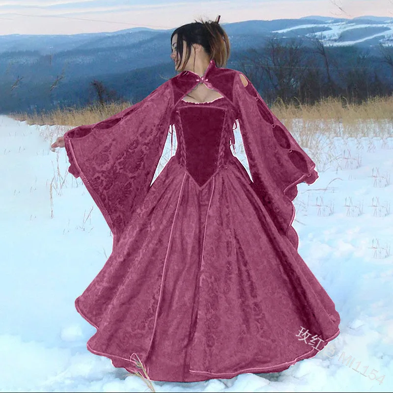 Средневековые костюмы для женщин косплея на Хэллоуин карнавал сценическое