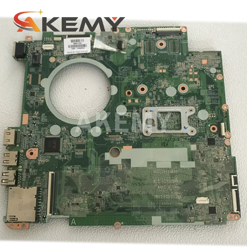 

763422-501 763422-001 for HP PAVILION 17Z-F000 for HP Pavilion 17-F laptop motherboard DAY22AMB6E0 REV:E A8-6410 CPU tested 100%