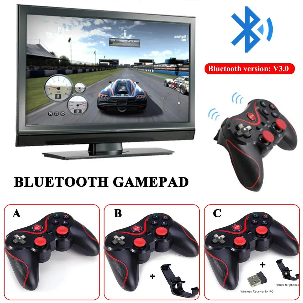 [Подлинный] T3 Bluetooth беспроводной геймпад S600 STB S3VR игровой контроллер Джойстик для
