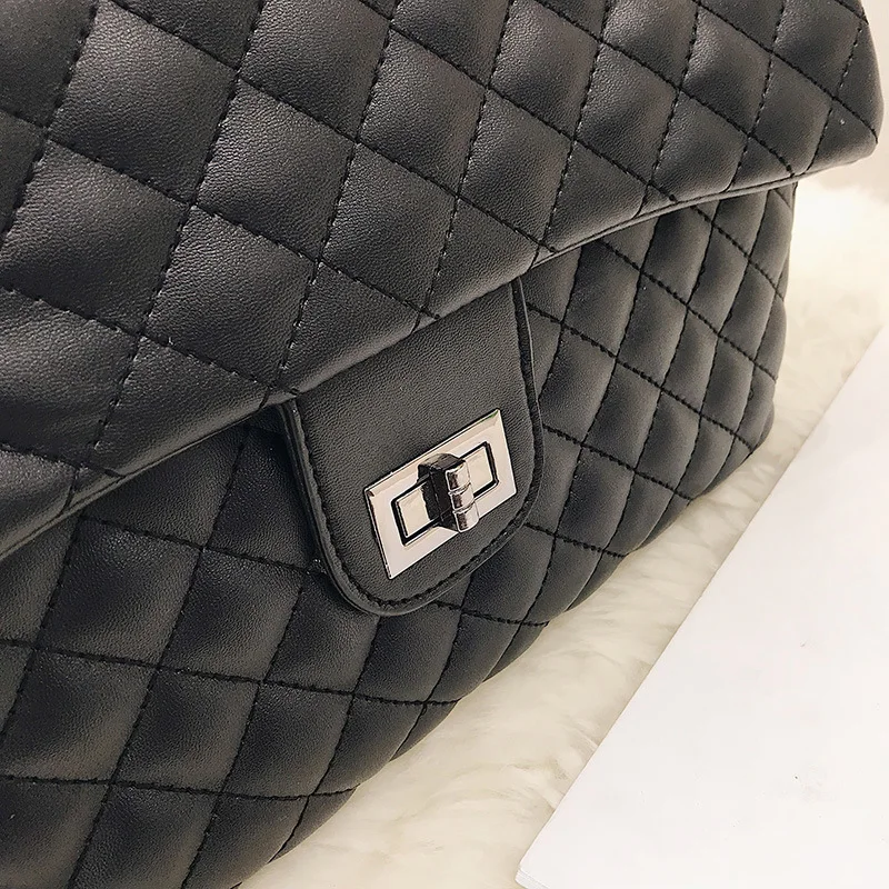 Большая женская сумка новинка 2019 корейская модная через плечо с ромбовидной