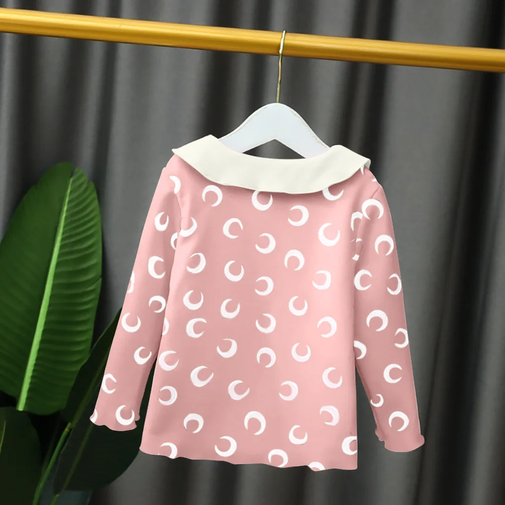 Джемпер с длинными рукавами для маленьких девочек плотная одежда малышей теплый