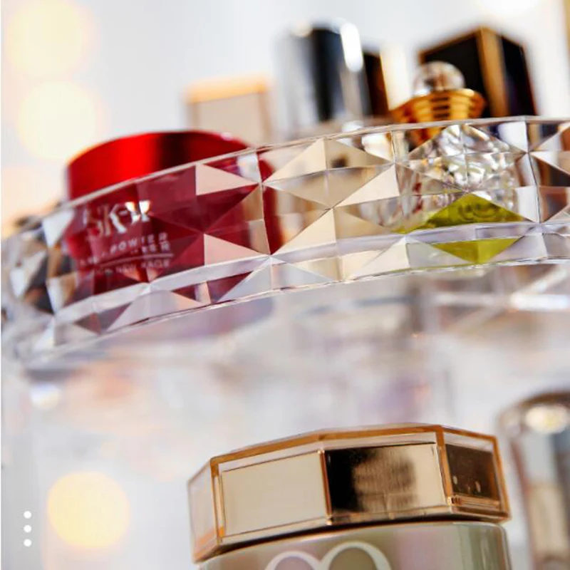 Органайзер для макияжа прозрачная косметическая коробка хранения органайзер