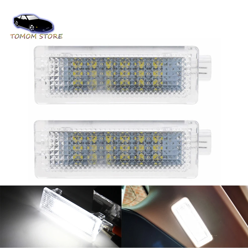 2x 18SMD Car Interior Door Welcome Courtesy Step Lighting for E90 E91 E92 E93 E60 E61 F10 F11 528i 525i 328i 325i E87 E81 E82 X1
