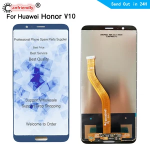 ЖК-дисплей и дигитайзер сенсорного экрана для Huawei Honor V10, с рамкой в сборе, для Huawei Honor V10, 1, 2, 5, 1, 1, 2, 2, 1, 1, 2, 1