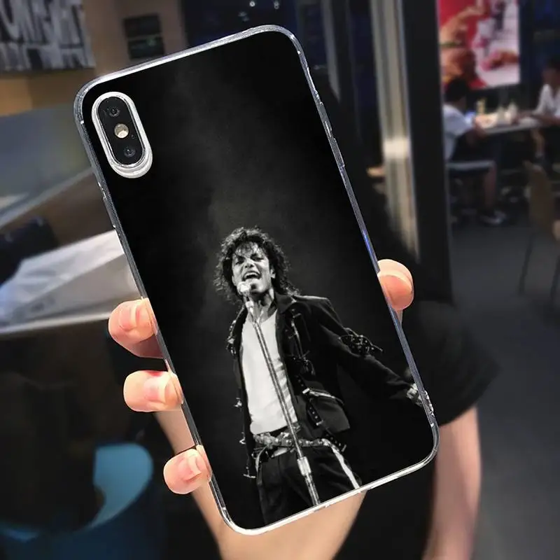 

Michael Jackson famous singer star Phone Cases Transparent soft For iphone 5 5s 5c se 6 6s 7 8 11 12 plus mini x xs xr pro max