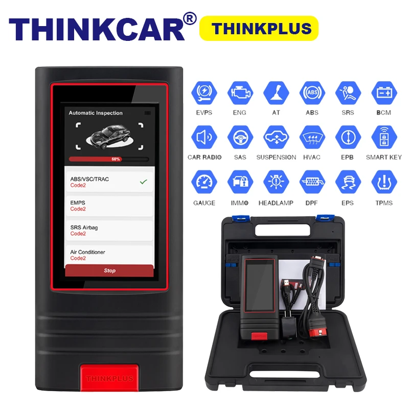 

Thinkplus полная система OBD2 диагностический инструмент thinkcar thinkplus OBDII кодовый ридер 15 сброс услуги pk MK808