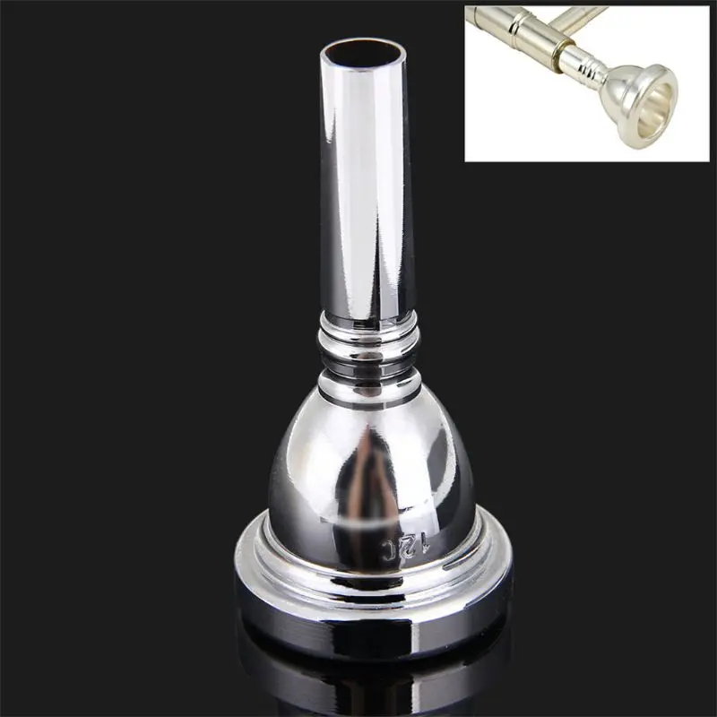 

12C Alto Trombone Mouthpiece Copper Alloy Gold/Silver-plated Stylish and Durable PXPF