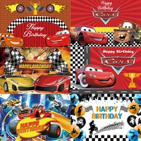 racing cars backdrop boys happy birthday party baby shower children motorcycle photography background photographic banner