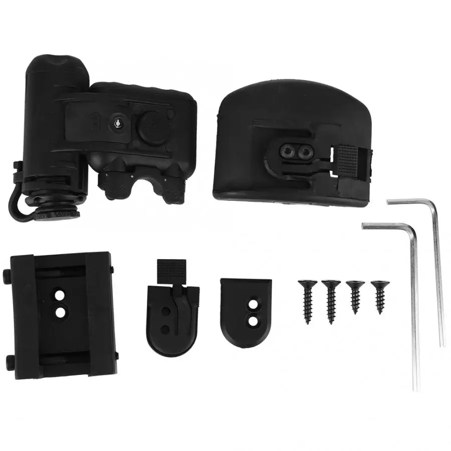 Наружный страйкбольный светильник на шлем белый/красный/ИК светодиодный для