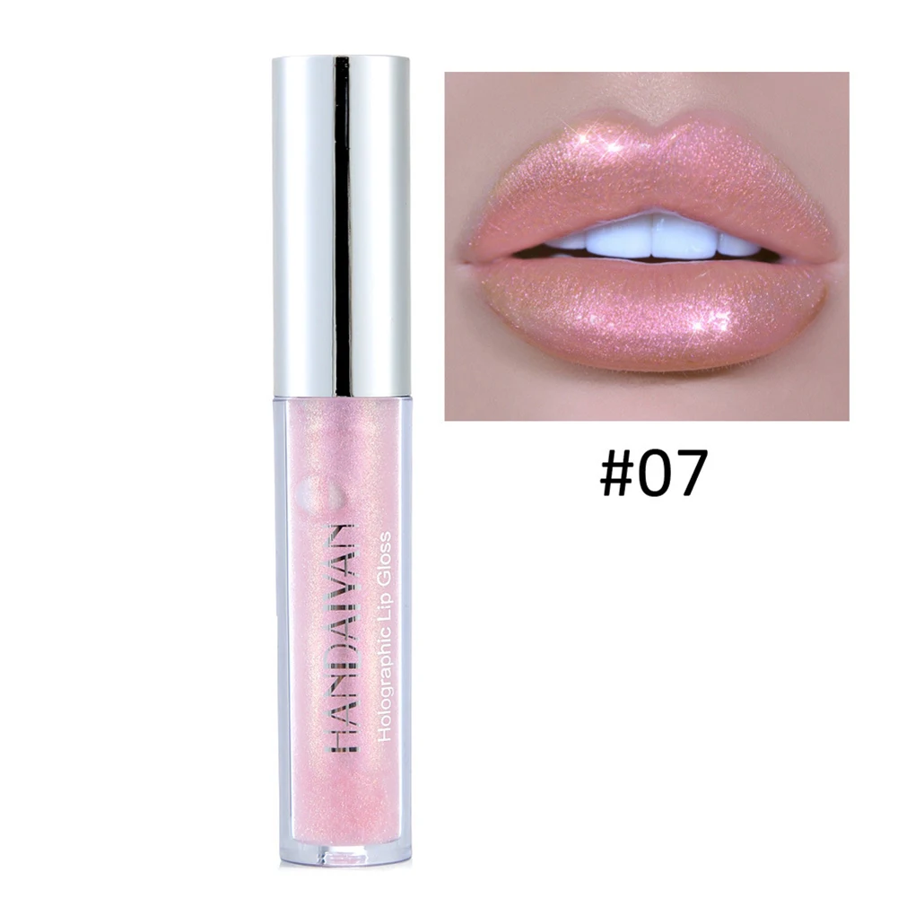 

3ml HANDAIYAN Glitter Liquid Lip Gloss Long Lasting Shimmer sexy Lip Tint Waterproof Moisturizer Lip Gloss Cosmetics