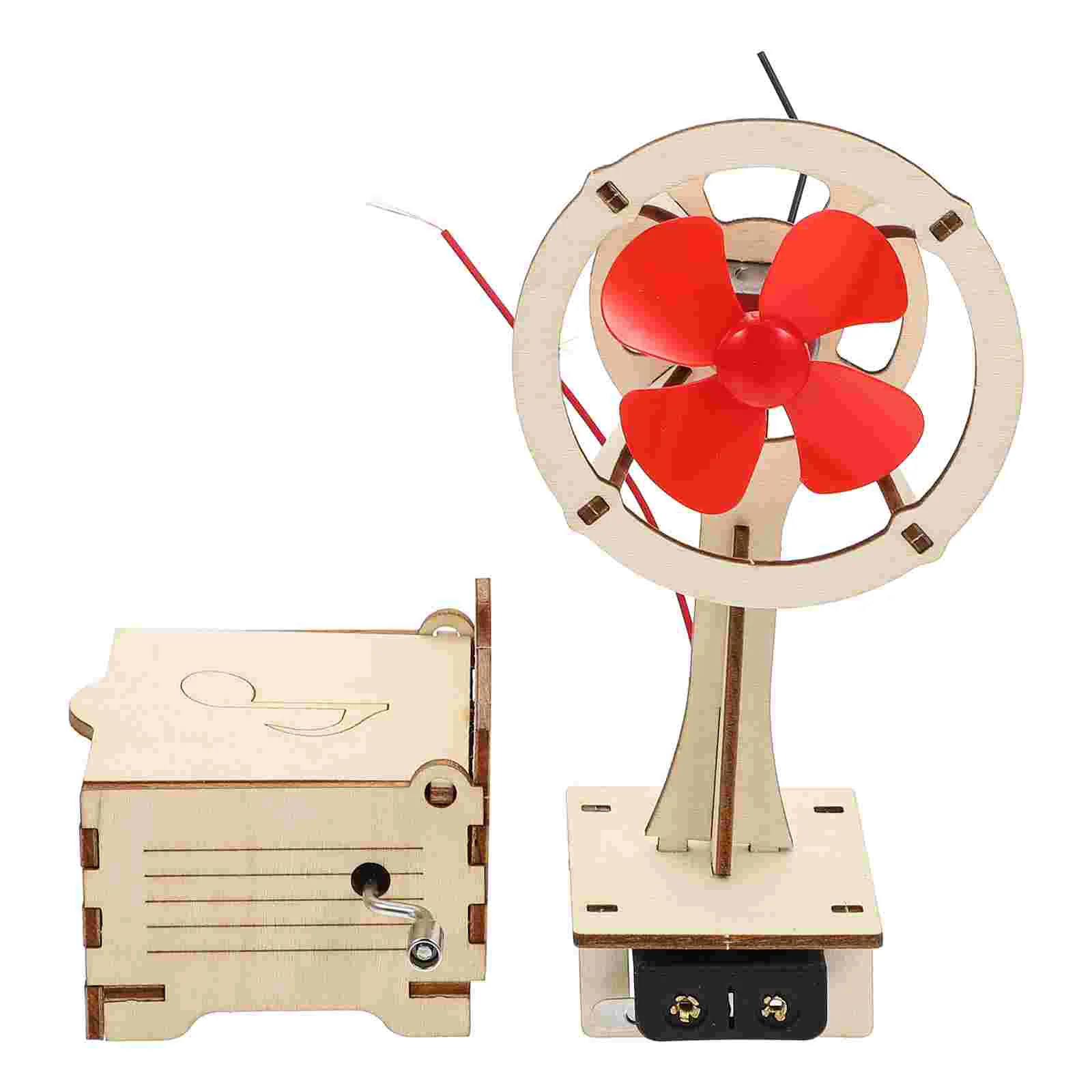 

2 набора креативных детских электрических вентиляторов, стереоскопическая модель, головоломки, игрушки