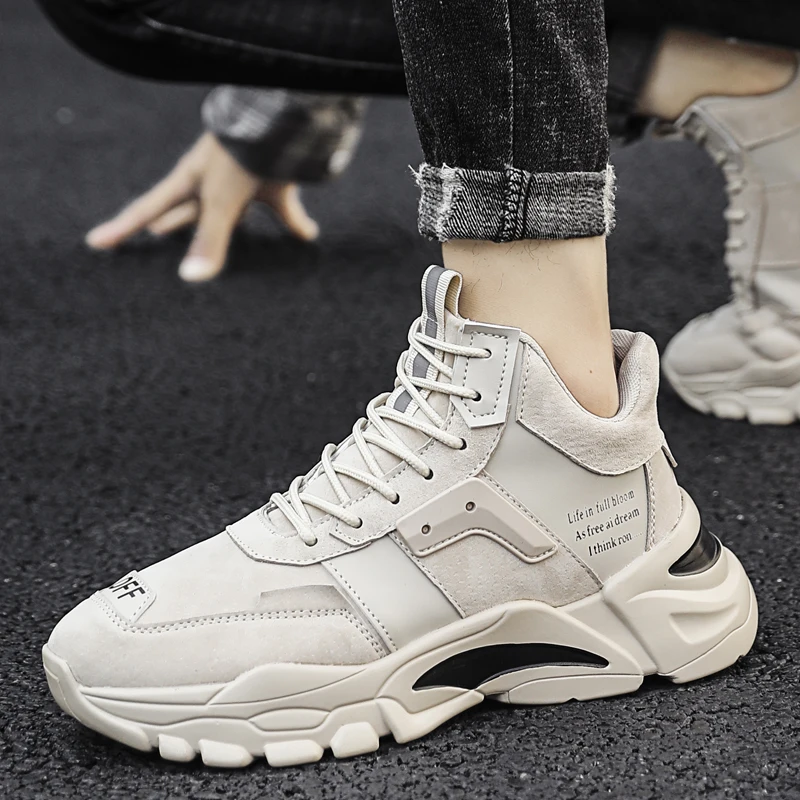 

Men Casual Shoes Krasovki Men Shoes Flock Men Sneakers Outdoor Sport High-top Walking Shoes Tenis Masculino Zapatillas Hombre