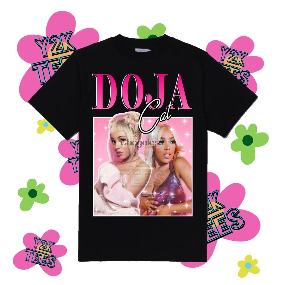 

Doja Cat 90s GRAPHIC TEE Shirt For Men Black T-shirt