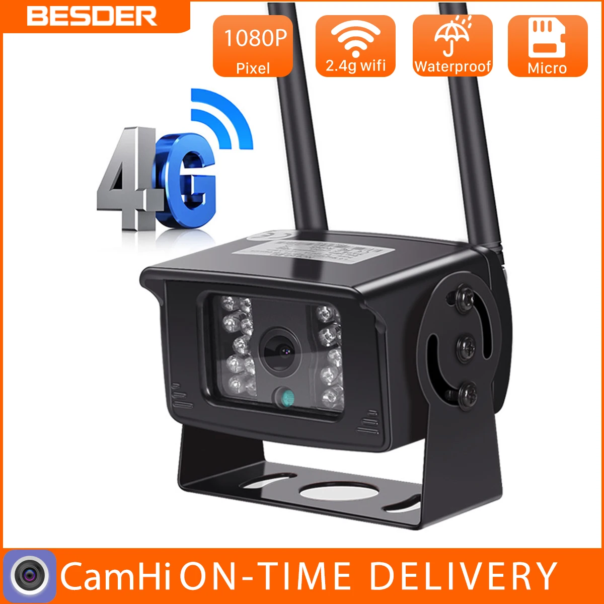 BESDER 4G 1080P SIM-карта Wi-Fi IP-камера Full HD 960P 2 МП металлический чехол Мини наружная камера