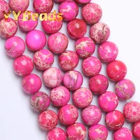 natural magenta sea sediment turquoises stone beads round imperial jaspers loose beads for jewelry making bracelets 4 6 8 10mm